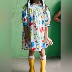 Made for mini‎ Bloomy Bee Dress Puffy Sleeve